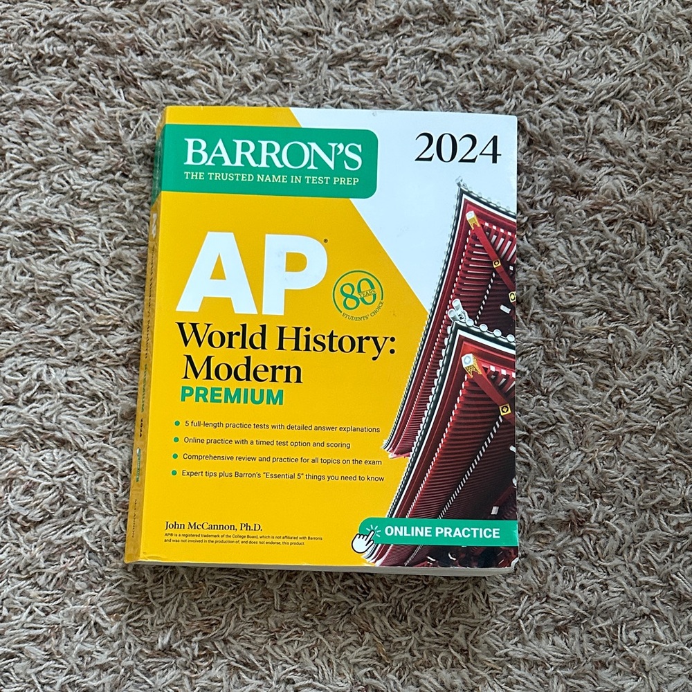 Barron's AP World History: Modern 2024 Book